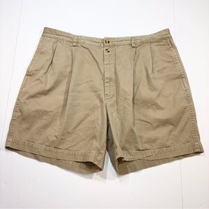 Christian Dior Monsieur Men’s Pleated Shorts Khaki 100% Cotton 40 X 6”